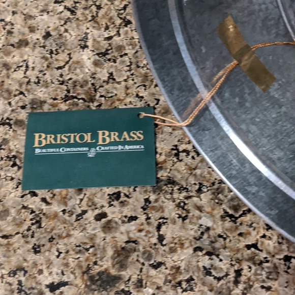 Handle Planter Apple Galvanized Steel Bristol Brass & Copper Fall Autumn Harvest - Picture 2 of 4